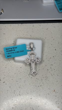 Silver s925 with Moissanite pendants