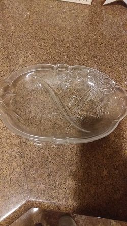 Chirstmas small tray and silver candle.