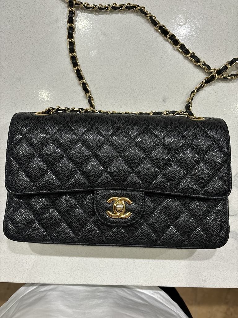 Chanel Classic Double Flap Quilted Caviar