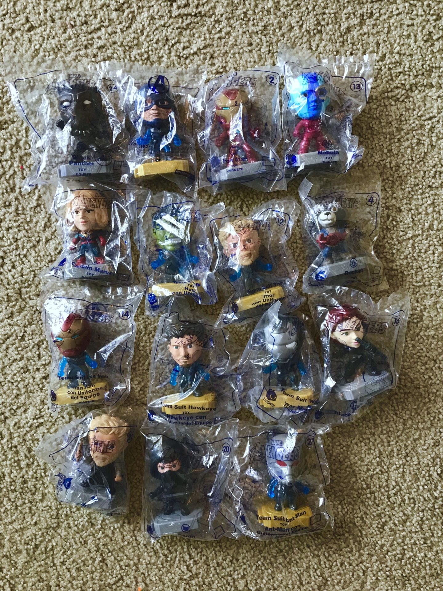 Avengers McDonald toys collection
