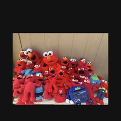 Lot Of Elmo Sesame Street Plushy Collection Some Vintage All Sizes Make Offer 