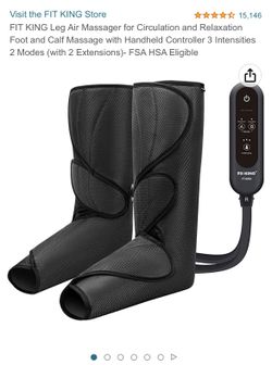 FIT KING Leg Air Massager for Circulation and Relaxation Foot and Calf Massage