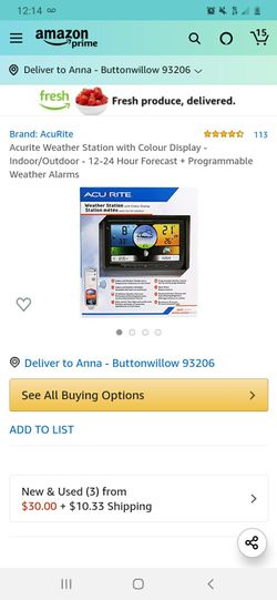 Weather AcuRite weather station