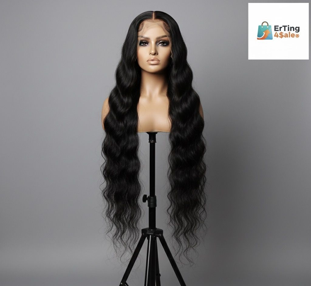 40” FULL Lace Virgin HUMAN Hair Wig