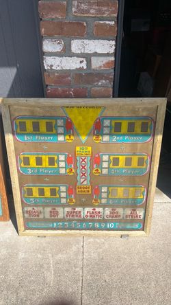 Pinrecorder bowling alley bowler Arcade back glass