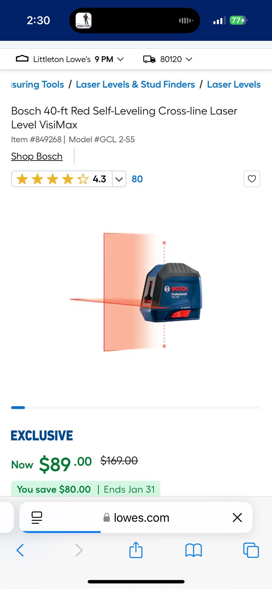 Bosch Laser