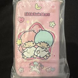 Little Twin Stars Wallet. 6.5” X 4”. Pink