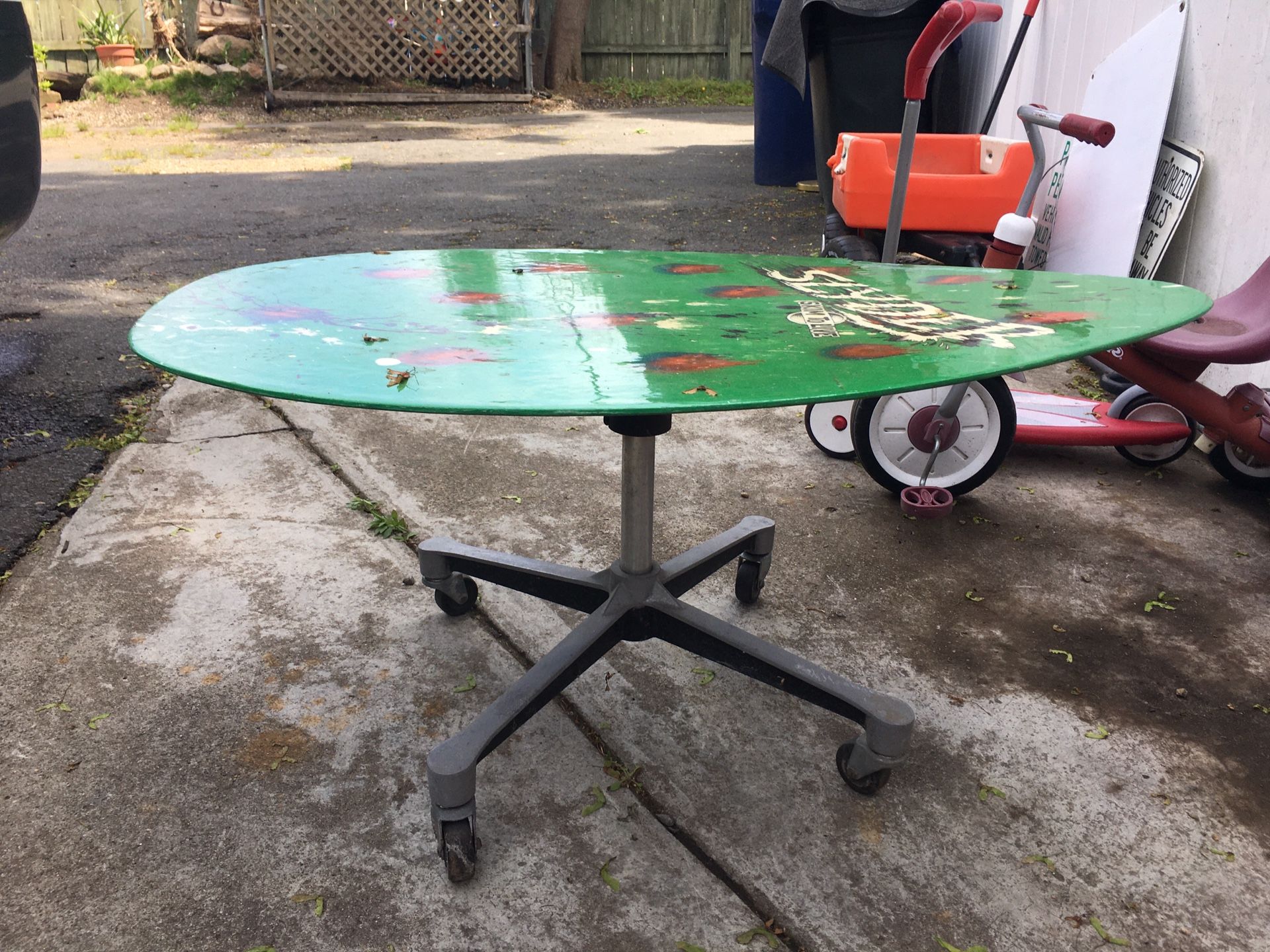 Boogie board coffee table