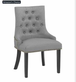 4 tufted dining chairs