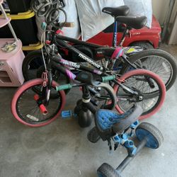 GARAGE SALE Men's, Girls And Plus Size Clothes, Bikes, Plachinco Machines And More