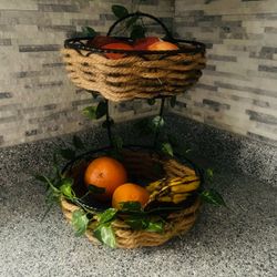 Fruit vegetable basket rack
