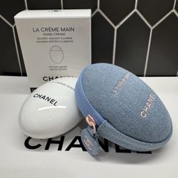 CHANEL LA CRÈME MAIN Hand & Nail Cream + Denim Pouch - 2026 DENIM COLLECTION