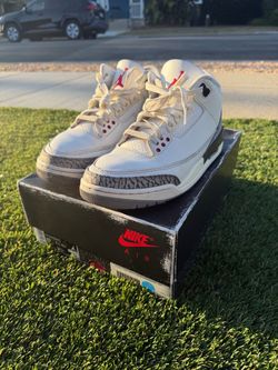 Men’s Air Jordan 3 Retro White Cement Size 8.5