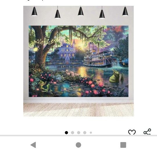 Princess and the Frog Backdrop