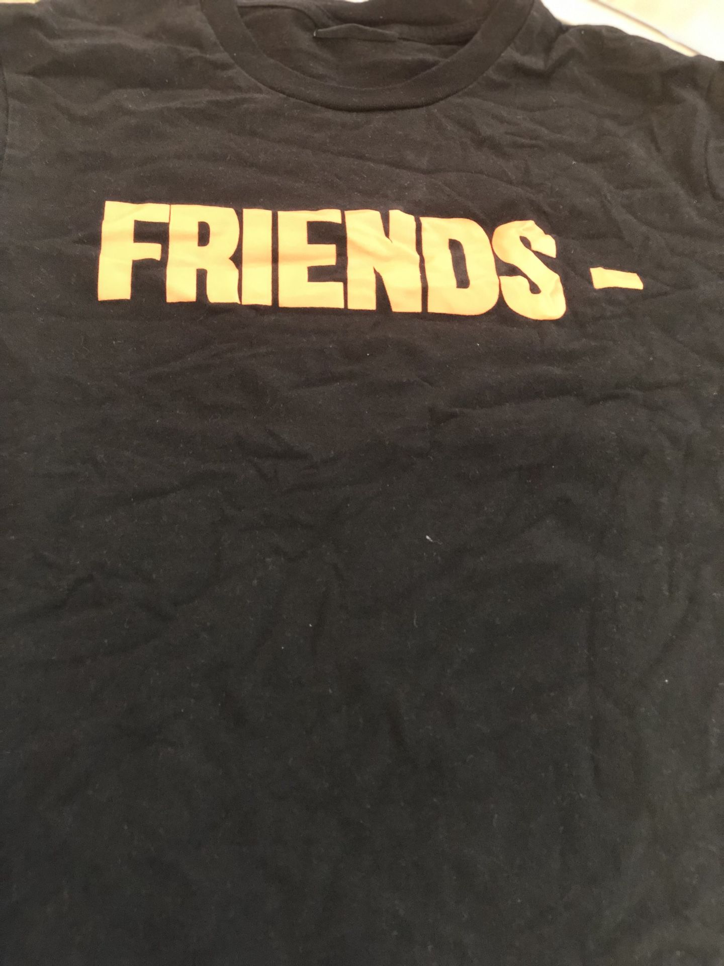 Vlone orange friends T-shirt size large