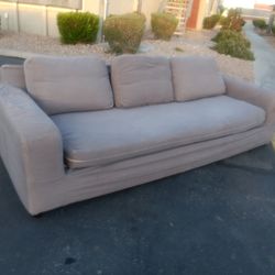 One Piece Gray Sectional Sofa Couch-DELIVERY AVAILABLE