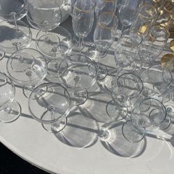 Assorted Glass Drinking Glasses 