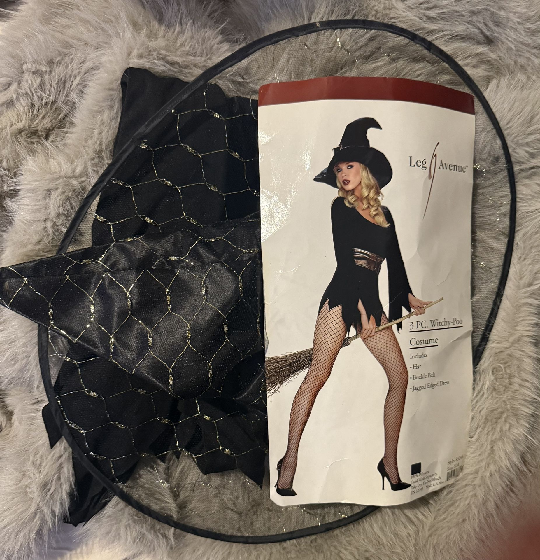 LEG AVENUE 2 PIECE WITCH COSTUME SZ SMALL