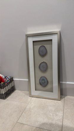 Framed Agate Slice Wall Art