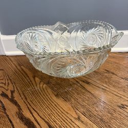 Vintage Glass Punch Bowl - 2 Gallon ( 8 Quarts )