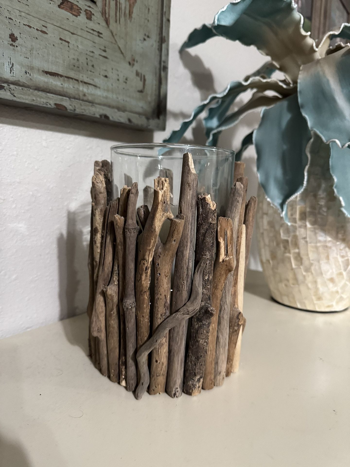Large Driftwood Candle Holder