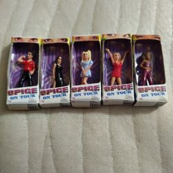 5 Mini Brands Spice Girls Dolls, Temp Tattoos and Stickers 
