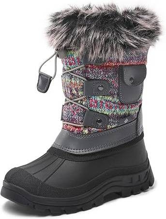 NEW SZ 13 Boy Girl Toddler Kid Insulated Waterproof Winter Snow Boots DREAM PAIRS