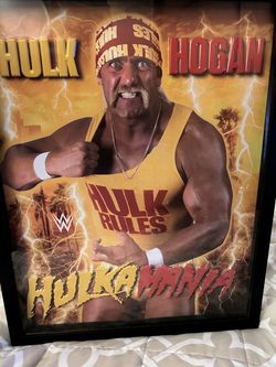 Hulk Hogan Hulkamania Framed WWE Poster
