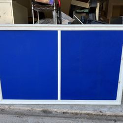 Notice Board - Fabric wrapped cork material with wood frame