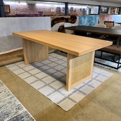 Wicker Dining Table – Natural