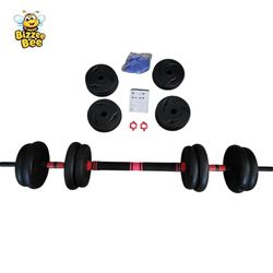 New Movtotop 62 Lb Convertable Dumbell to Barbell Weight Set Compact