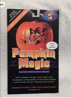Vintage Looney tunes Halloween pumpkin magic