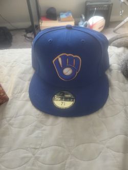 Brewers Cap On Field