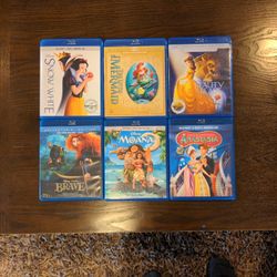 Like New Disney Princesses Blu-Ray + DVD Sets