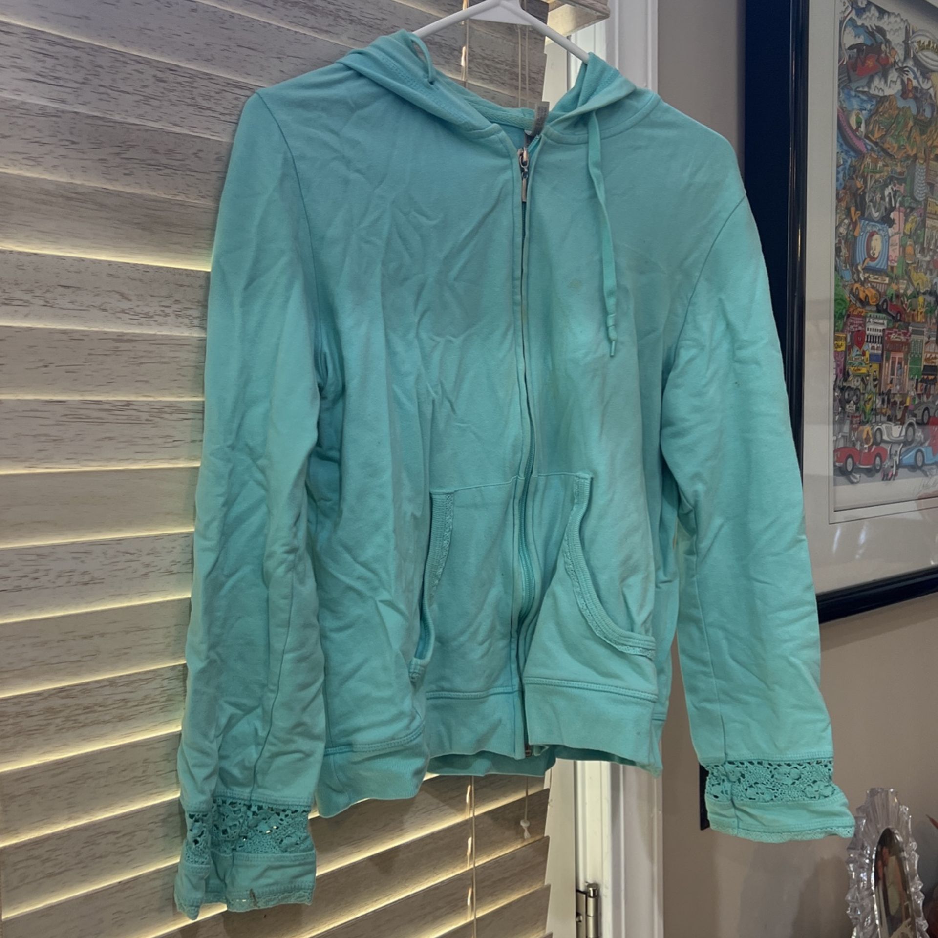 Zip Up Hooded Girls Sweatshirt