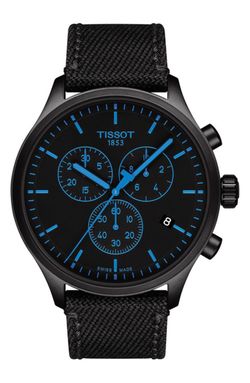 Men's Tissot Chrono LX Twill Strap Swiss Quartz Watch - 45MM