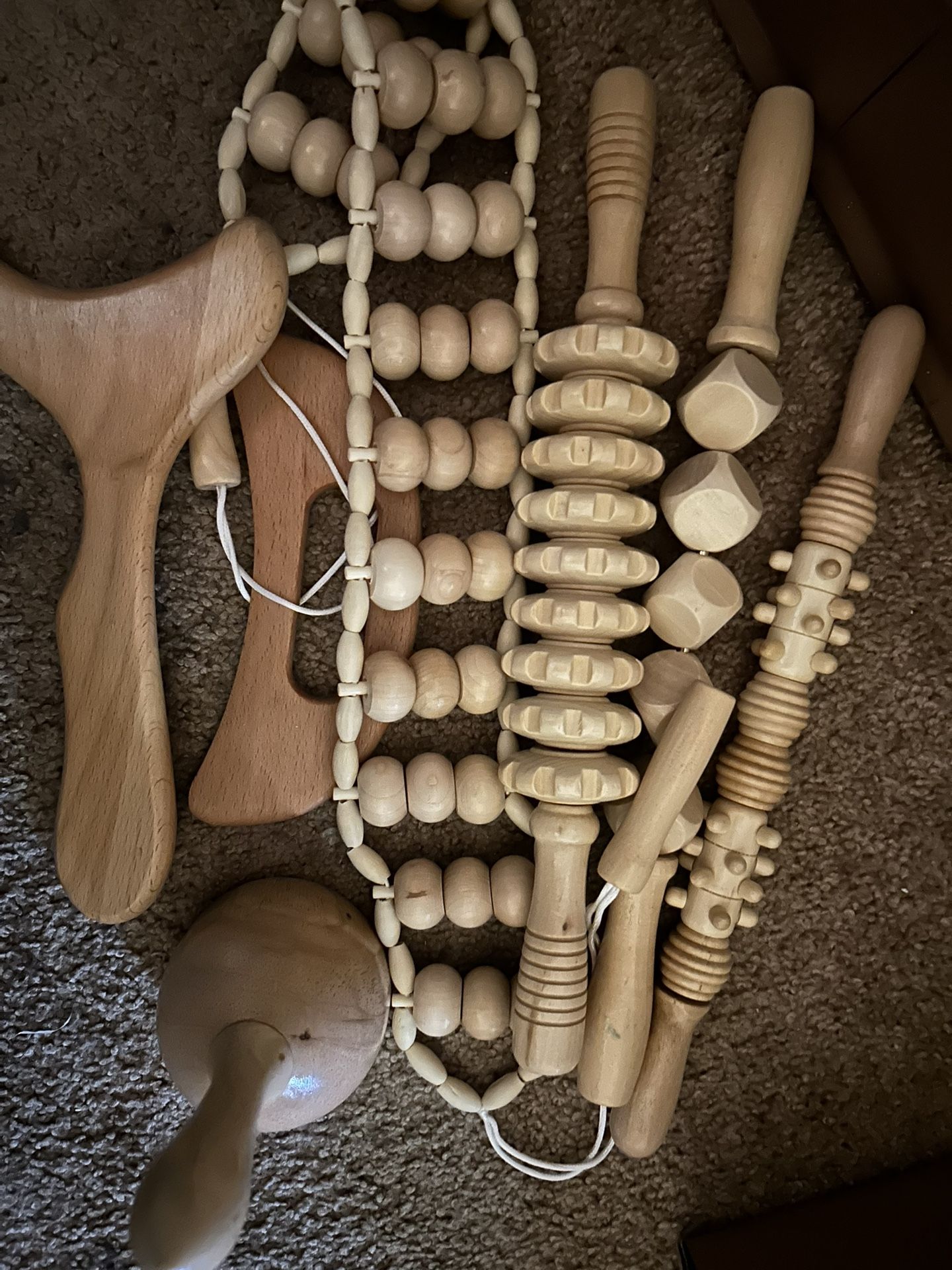 Wooden Body Roller Set