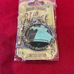 Disney DLR Haunted Mansion O'Pin House Hatbox Ghost in Mirror LE 999 Pin
