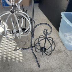 Black Pumpkin Candleholders 