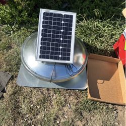 Galvanized Steel 15 Watt Solar Powered Static Roof Vent Mount Attic Fan by Master Flow