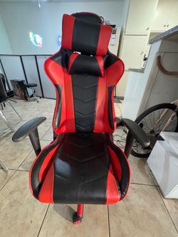 Gaming chair red & black chair