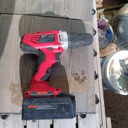 Hyper Tough 18V Cordless Drill, 3/8 inch Chuck, Variable Speed, with 1.2Ah Nickel Cadmium Battery, Charger, Bit Holder & LED Light
