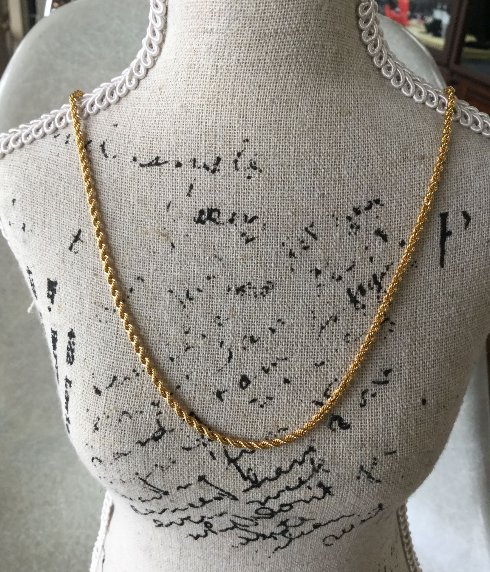 22k Gold Rope Chain