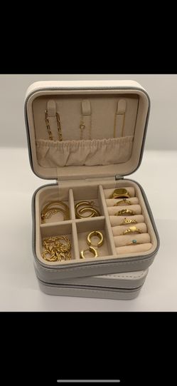 Portable Travel Jewelry Box Organizer Display Case - 60 Boxes