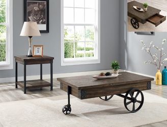 WAGON WHEEL COFFEE TABLE,VERY UNIQUE STYLE ON SALE