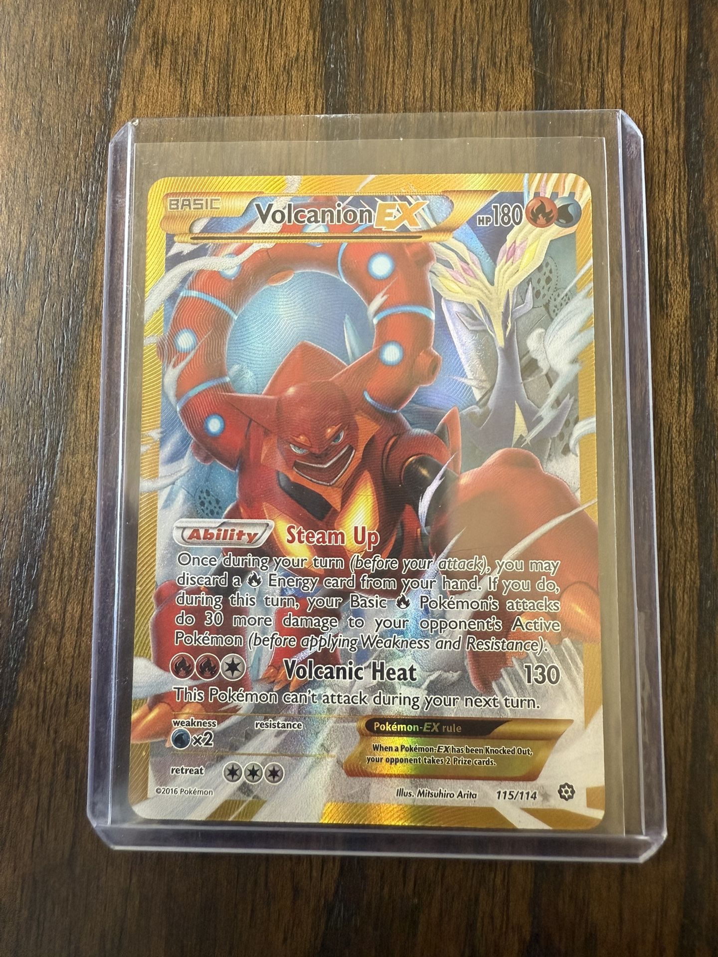 2016 Pokemon Steam Siege Volcanion EX