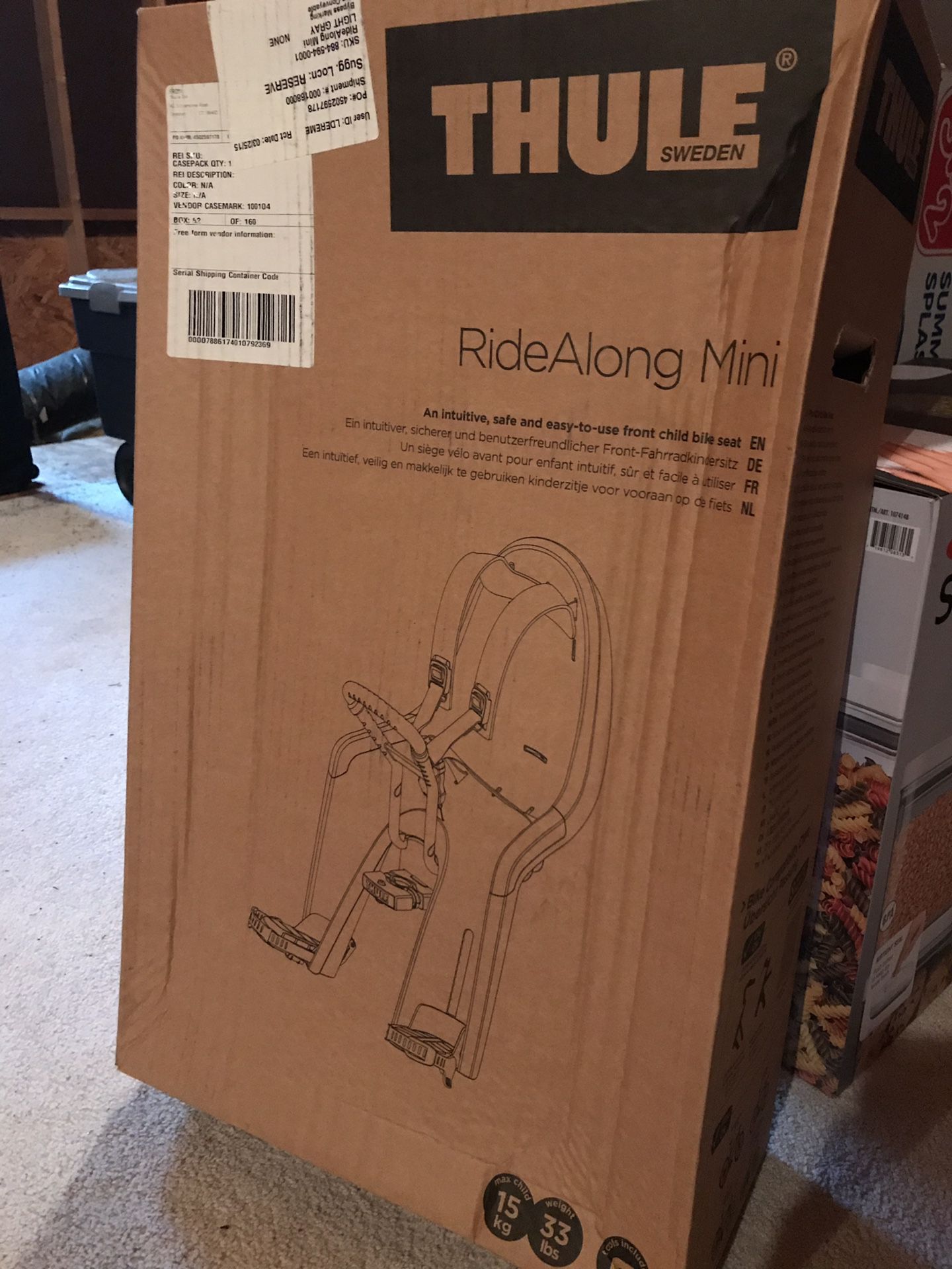 Thule RideAlong Mini Baby Bike Seat, New in Box