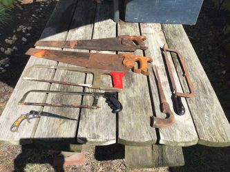 Lot Of 7, Vintage Hand Held Saws