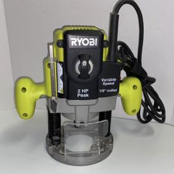 RYOBI 10 Amp 2 HP Plunge Base Corded Router 