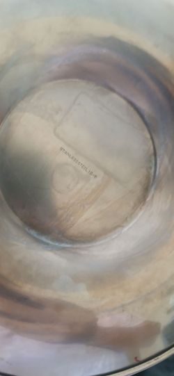 Stainless steel serving bowl
